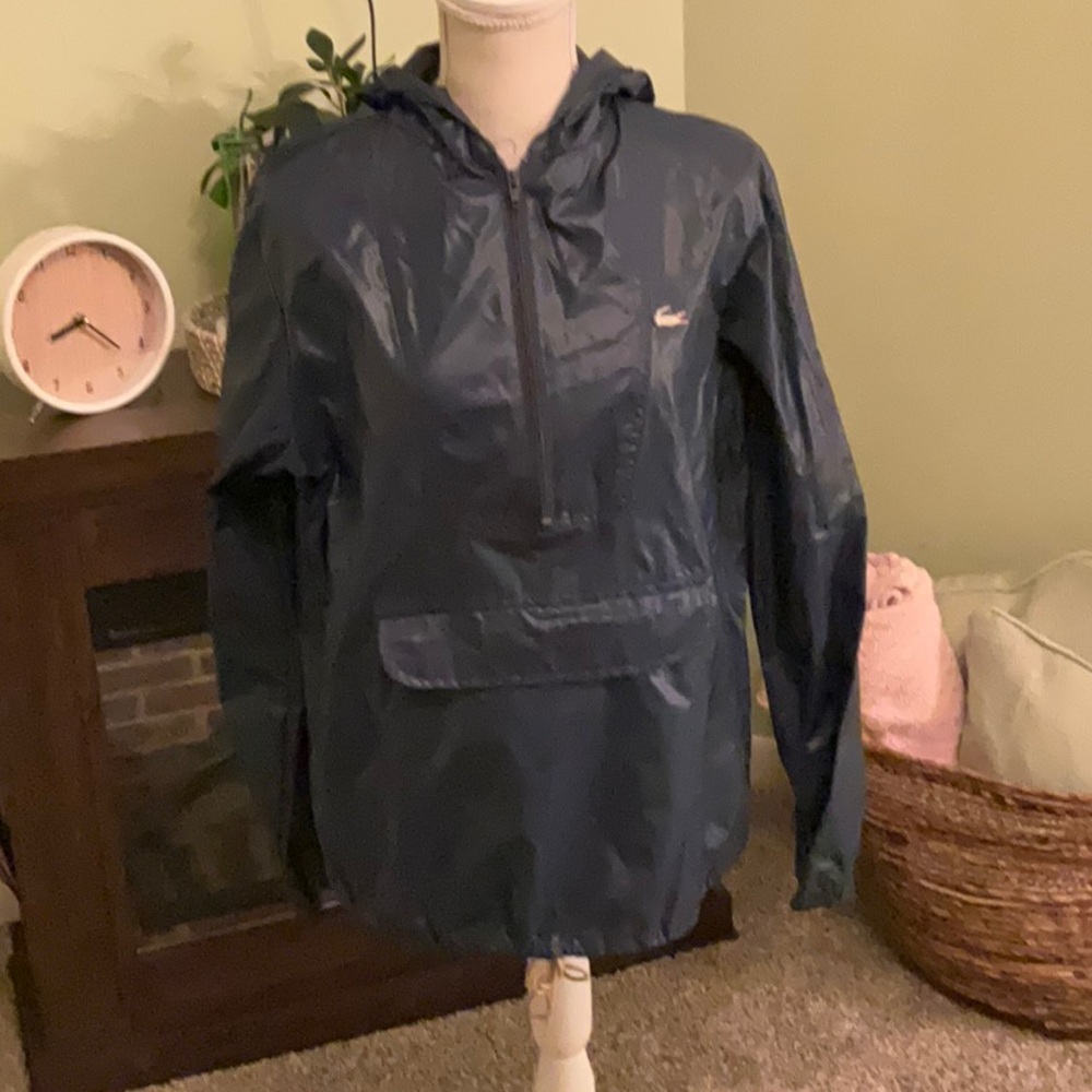 Vintage Size Medium Alligator Lacoste Hooded Nylon Jacket, Great Condition!